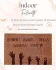 Fußmatte mit Namen und Pfoten - Suzu Papers