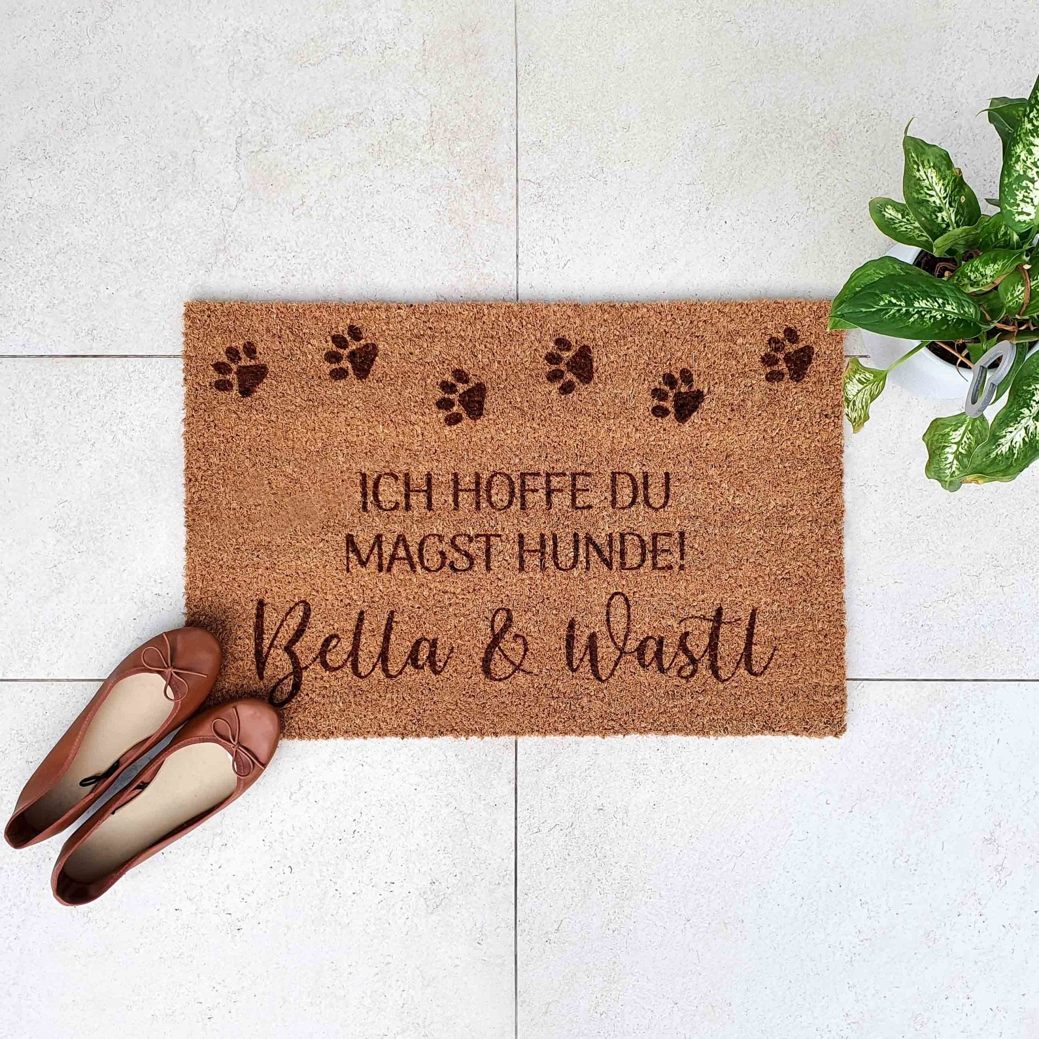 Fußmatte Hund personalisiert - Suzu Papers