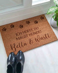 Fußmatte Hund personalisiert - Suzu Papers