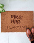 Fußmatte Hochzeit Mr&Mrs - Suzu Papers