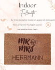 Fußmatte Hochzeit Mr&Mrs - Suzu Papers