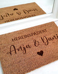 Fußmatte mit Namen für Paare - Suzu Papers
