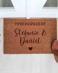Fußmatte mit Namen für Paare - Suzu Papers