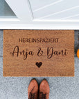 Fußmatte mit Namen für Paare - Suzu Papers