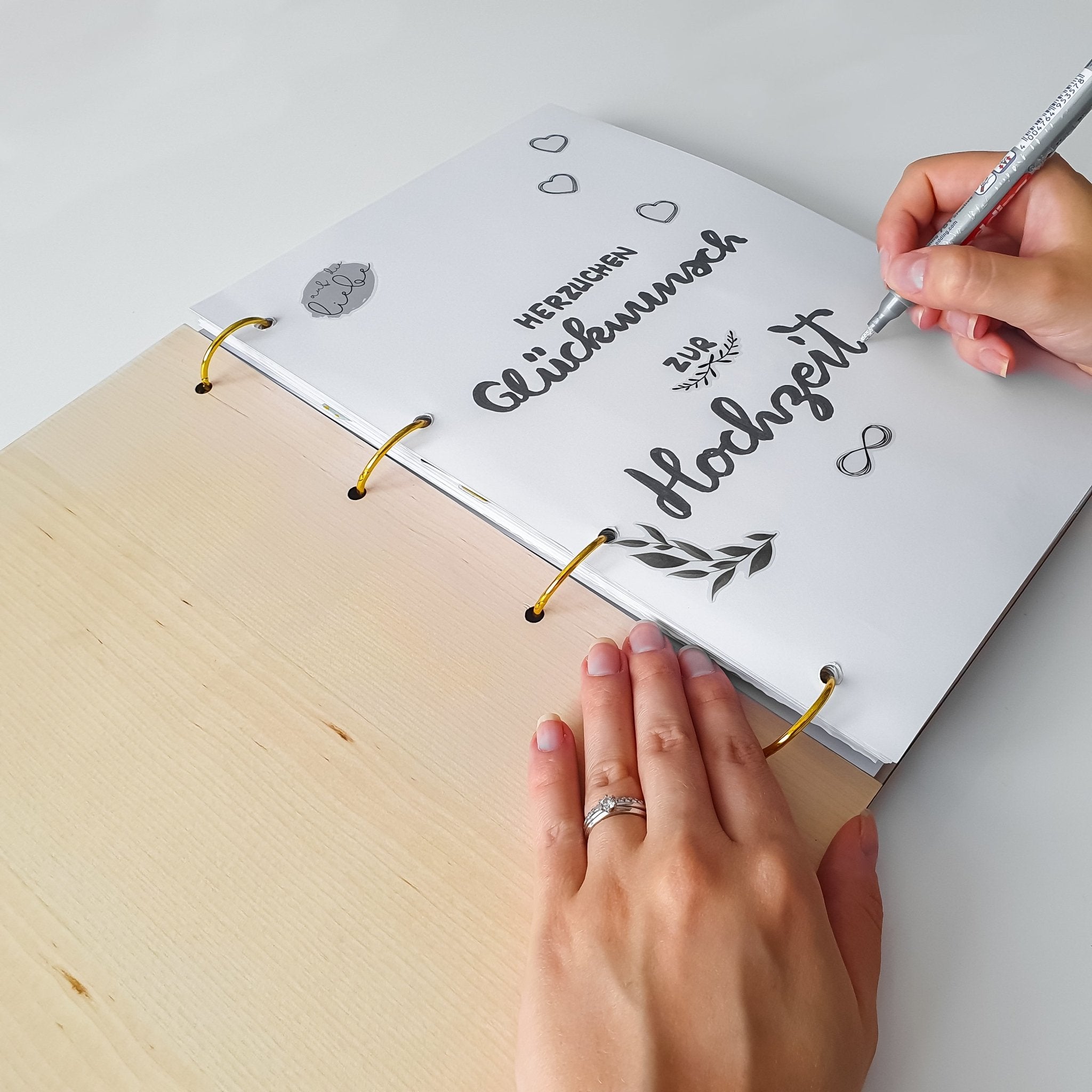 Gästebuch Hochzeit Holz - Suzu Papers