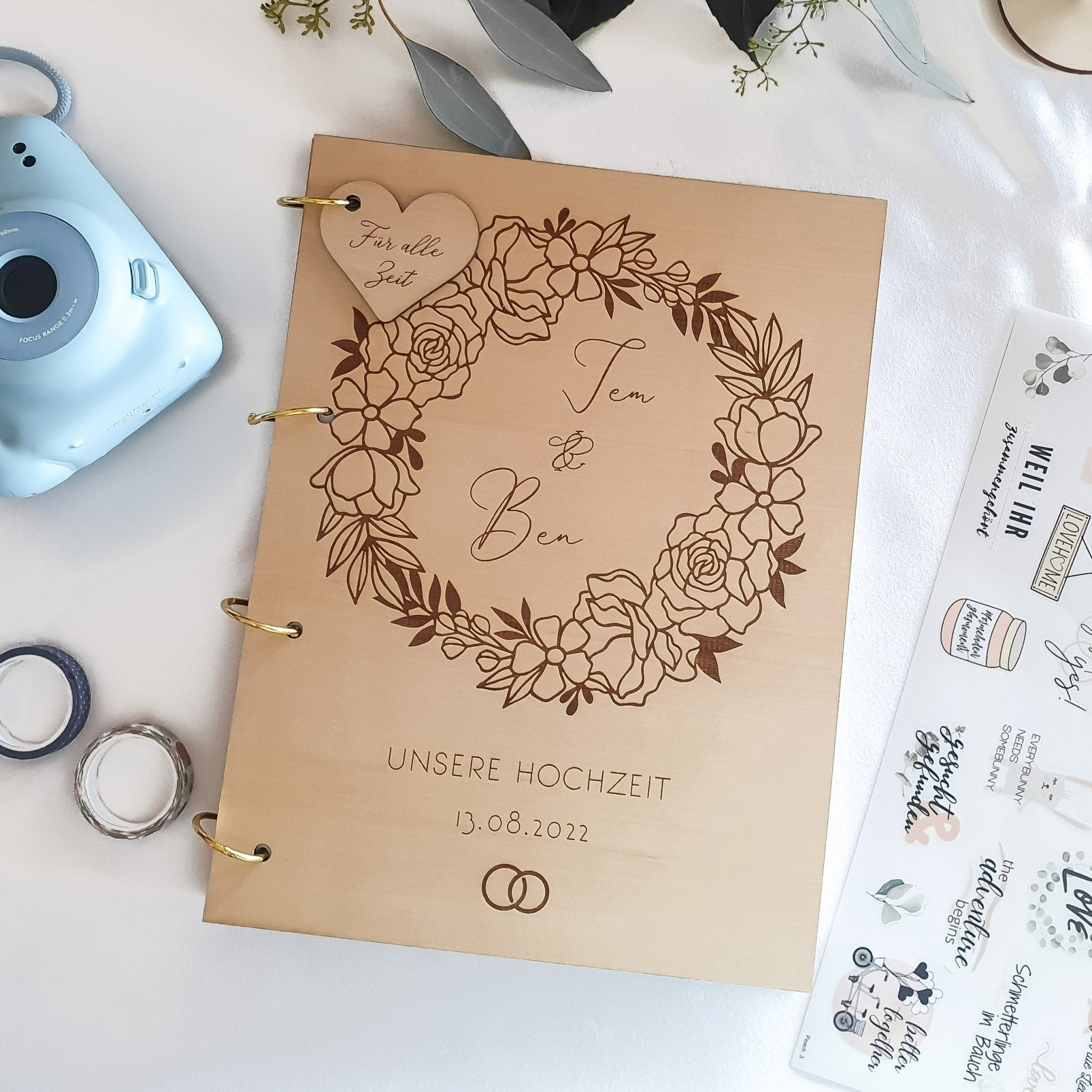 Gästebuch Hochzeit Holz - Suzu Papers