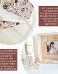 Holzblume Deko personalisiert - Blumen Valentinstag Geschenk für sie - Suzu Papers