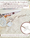 Holzblume Deko personalisiert - Blumen Valentinstag Geschenk für sie - Suzu Papers