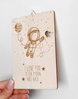 I love you to the moon and back - Valentinstag Karte - Suzu Papers