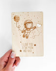 I love you to the moon and back - Valentinstag Karte - Suzu Papers