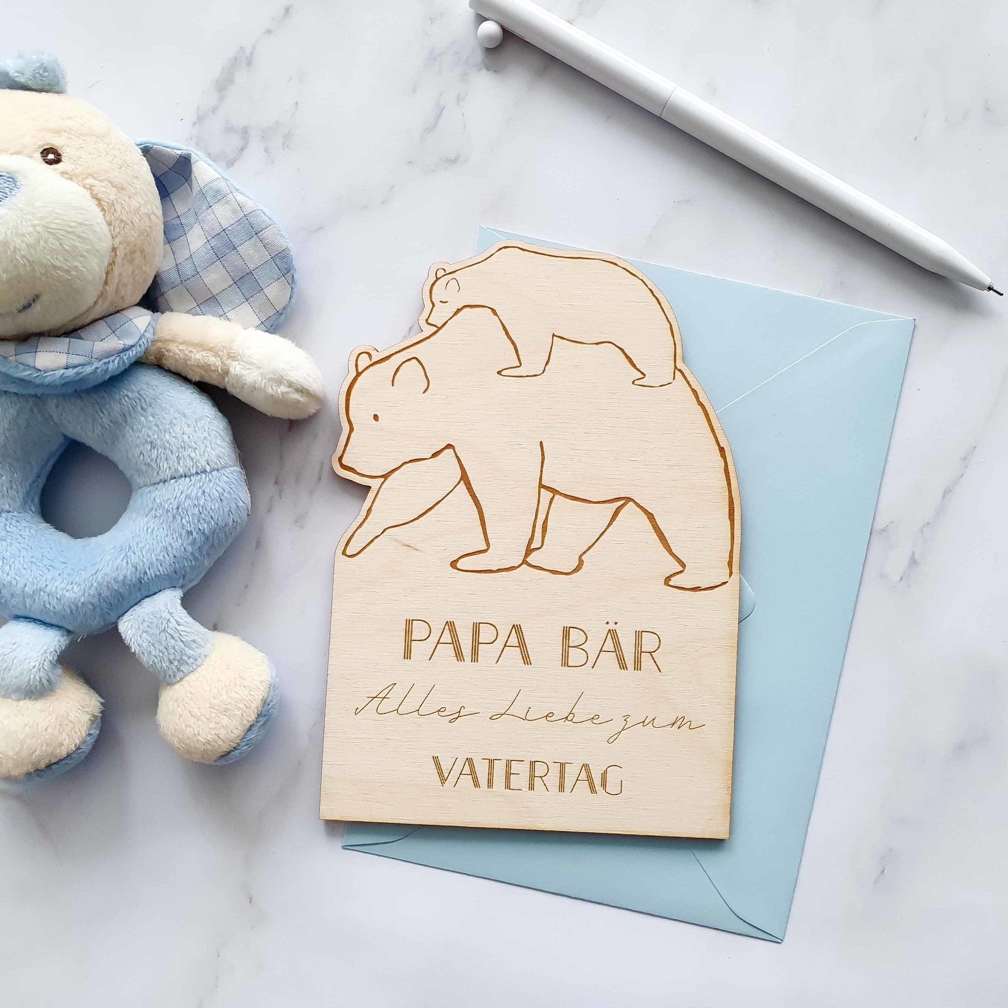 Vatertag Bär Karte | Geburtstagskarte Papabär - Suzu Papers