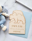 Vatertag Bär Karte | Geburtstagskarte Papabär - Suzu Papers