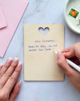 Geburtstagskarte Schwester personalisiert aus Holz - Suzu Papers
