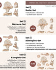 Meilensteinkarten Baby Holz 1-12 Monate personalisiert - Suzu Papers
