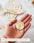 Meilensteinkarten Baby Holz 1-12 Monate personalisiert - Suzu Papers