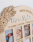 Mein erstes Jahr Bilderrahmen - Baby Bilderrahmen - Suzu Papers