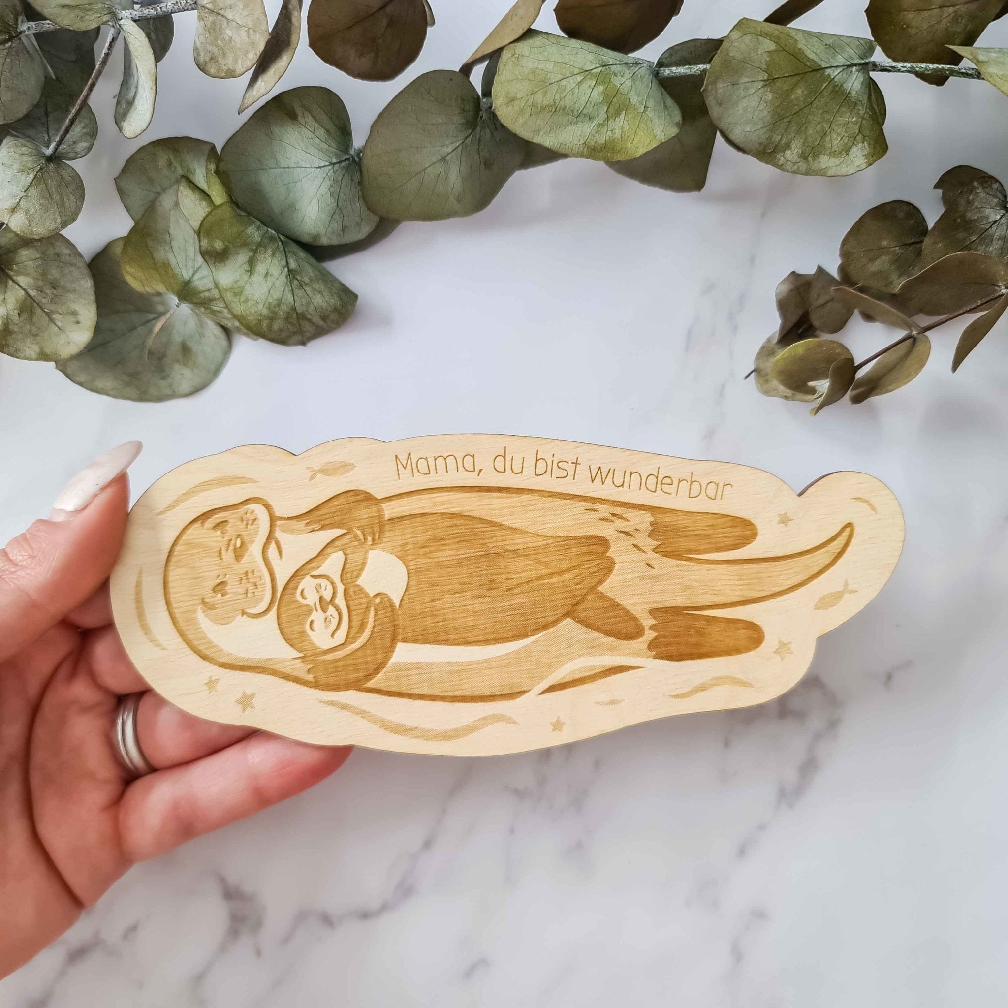 Muttertagskarte Otter-Mama - Suzu Papers