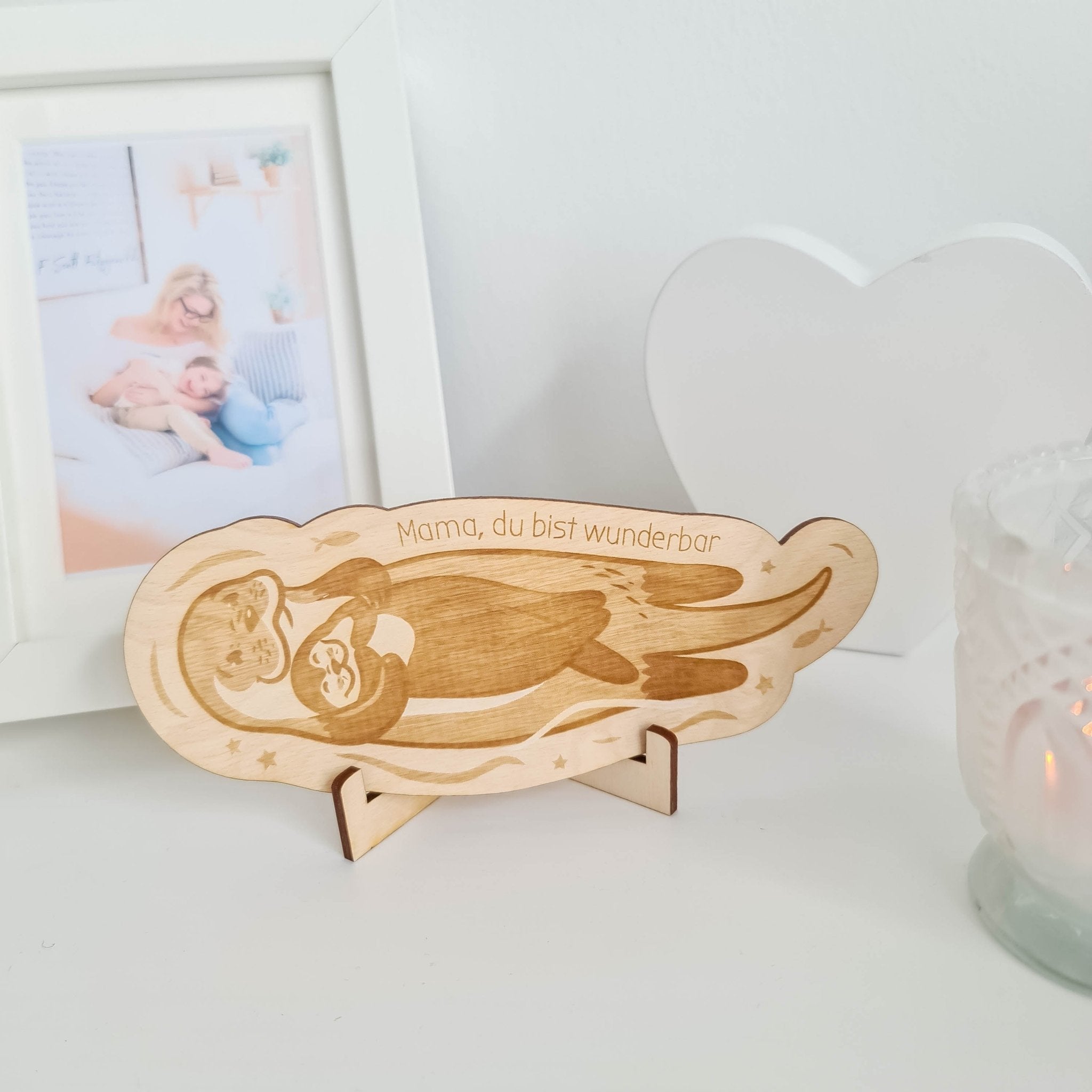 Muttertagskarte Otter-Mama - Suzu Papers