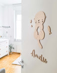 Kinderzimmer Türschild mit Otter-Motiv - Suzu Papers
