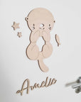 Kinderzimmer Türschild mit Otter-Motiv - Suzu Papers
