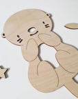 Kinderzimmer Türschild mit Otter-Motiv - Suzu Papers