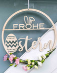 Osterkranz Tür - Deko Hauseingang Ostern - Suzu Papers