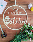 Osterkranz Tür - Deko Hauseingang Ostern - Suzu Papers
