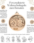 Personalisierte Weihnachtskugeln bemalen - Weihnachtskugeln Tiere - Suzu Papers