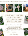 Personalisierte Weihnachtskugel mit Namen - Suzu Papers