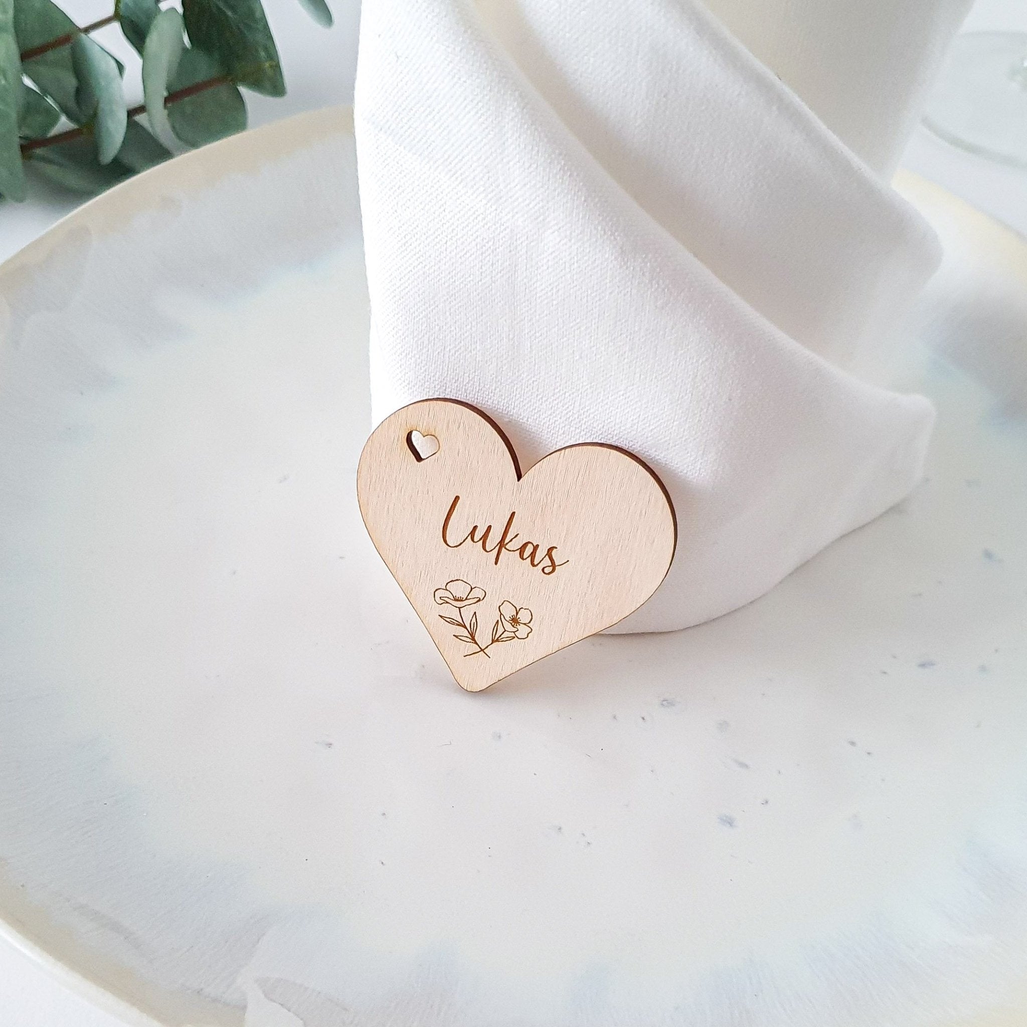 Platzkarte Herz - Suzu Papers