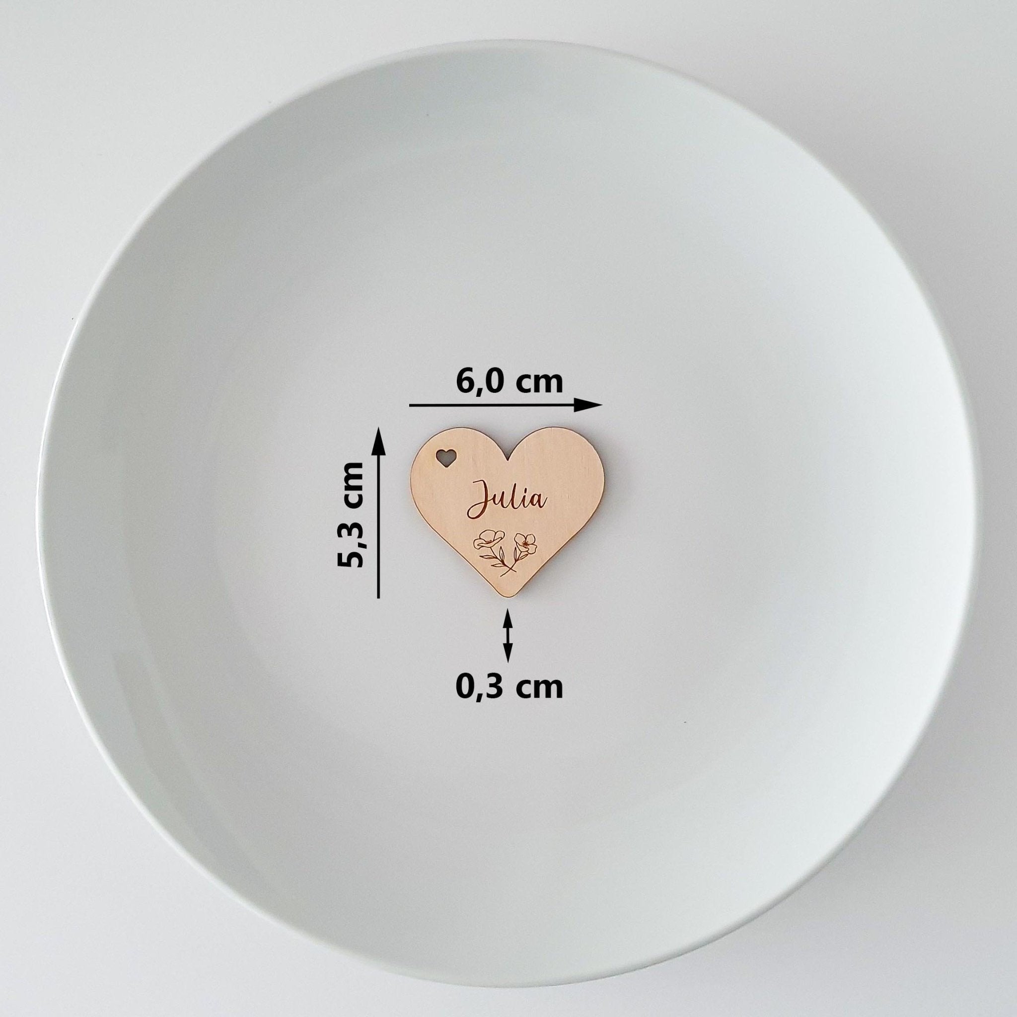 Platzkarte Herz - Suzu Papers