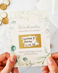 Save the date Rubbelkarte Set - Wir heiraten - Suzu Papers