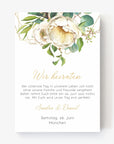 Save the Date Karte Green&Cream - Suzu Papers