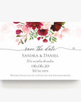Save the Date Karte Peony - Suzu Papers