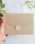 Siegel-Sticker selbstklebend aus Wachs Wir heiraten, 15 Stück - Suzu Papers