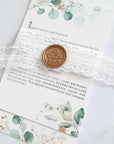 Siegel-Sticker selbstklebend aus Wachs Wir heiraten, 15 Stück - Suzu Papers