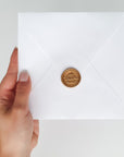 Siegel-Sticker selbstklebend aus Wachs Wir heiraten, 15 Stück - Suzu Papers