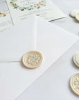 Siegel-Sticker selbstklebend aus Wachs Wir heiraten, 15 Stück - Suzu Papers