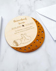Trauerkarte Sternenkind aus Holz - Sternenkind Andenken - Suzu Papers