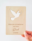 Karte zur Taufe personalisiert aus Holz - Suzu Papers