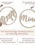 Türkranz ganzjährig modern - Türschilder für Kinderzimmer mit Namen - Suzu Papers