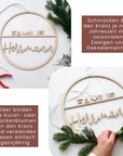 Türkranz Familie - Personalisiertes Hochzeitsgeschenk Geld - Suzu Papers