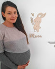 Türschild Name Kinderzimmer mit Hase-Motiv - Suzu Papers