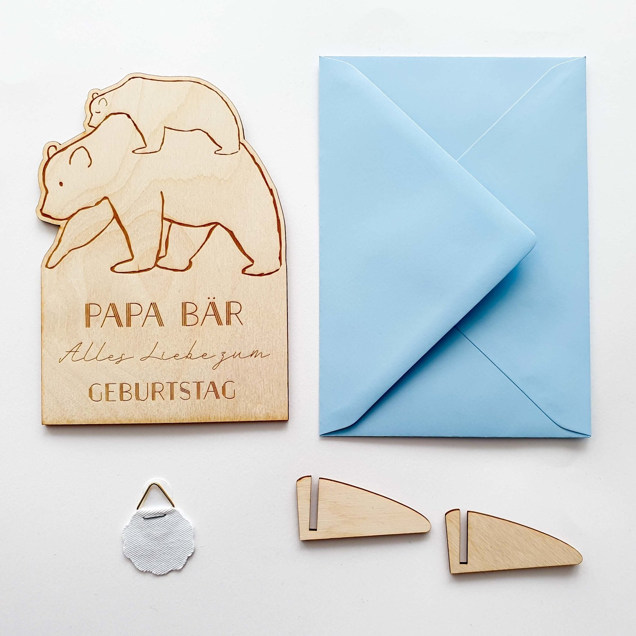 Vatertag Bär Karte | Geburtstagskarte Papabär - Suzu Papers