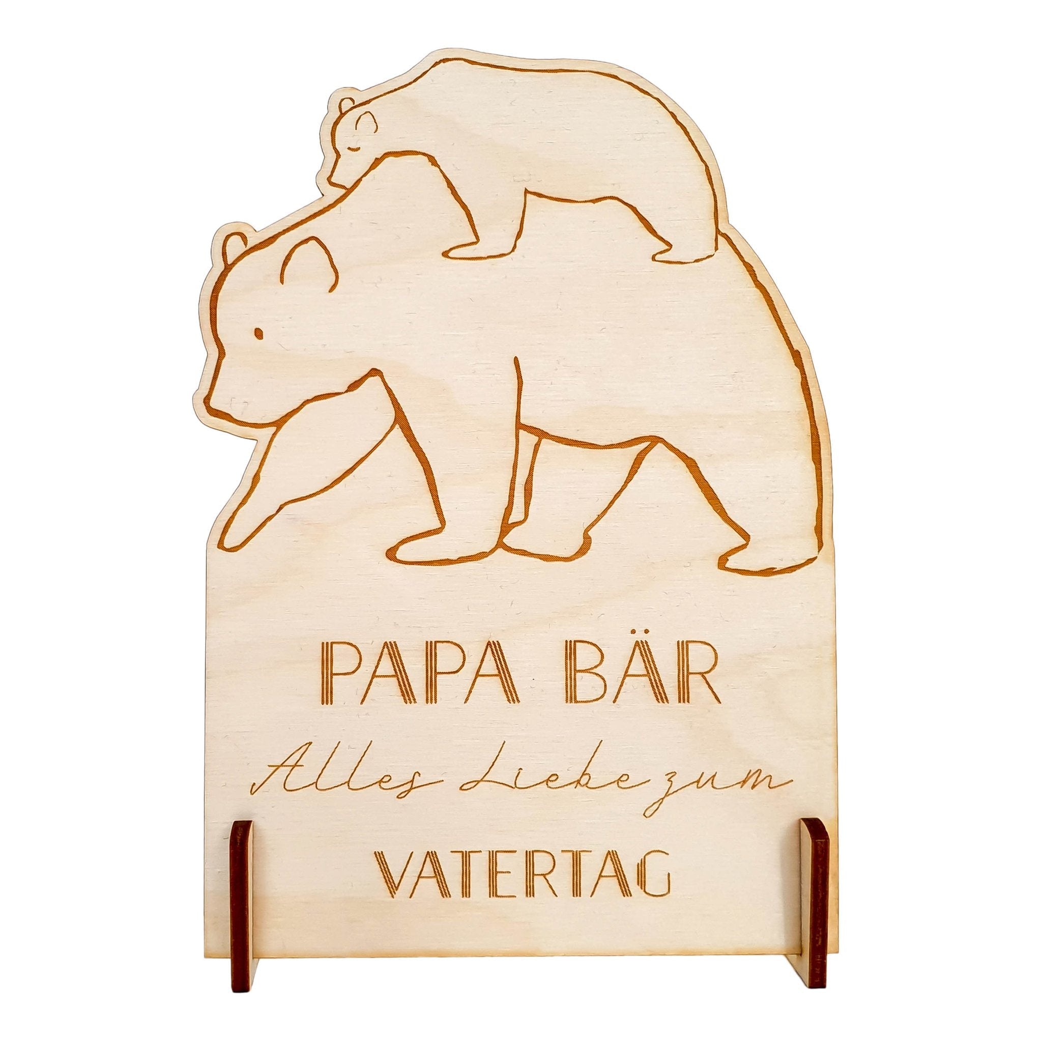 Vatertag Bär Karte | Geburtstagskarte Papabär - Suzu Papers
