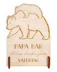 Vatertag Bär Karte | Geburtstagskarte Papabär - Suzu Papers