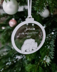 Weihnachtskugel Baby Erstes Weihnachten mit Bär-Motiv - Suzu Papers