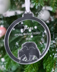 Weihnachtskugel Baby Erstes Weihnachten mit Bär-Motiv - Suzu Papers