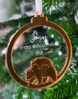 Weihnachtskugel Baby Erstes Weihnachten mit Bär-Motiv - Suzu Papers