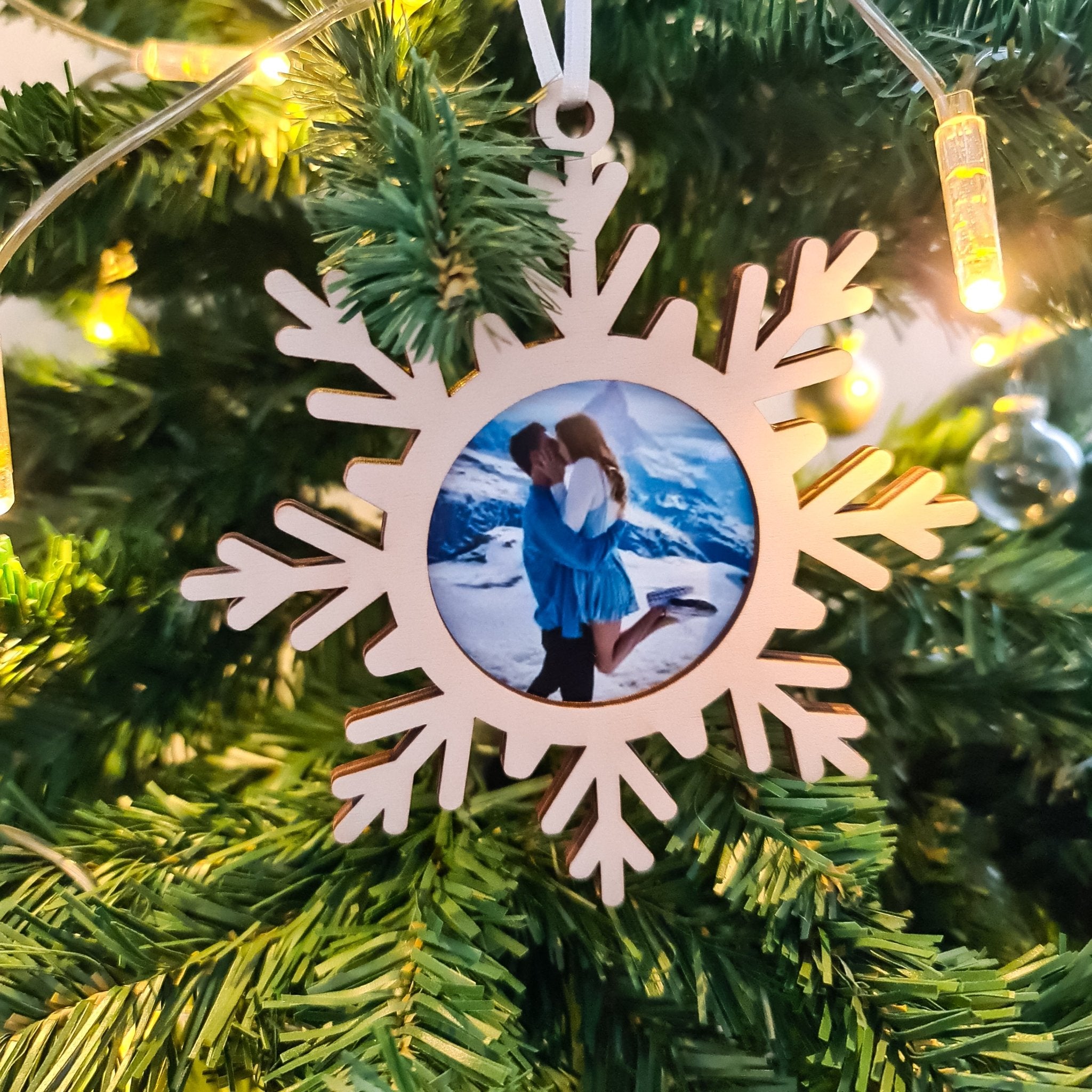 Weihnachtskugel mit Foto - Suzu Papers